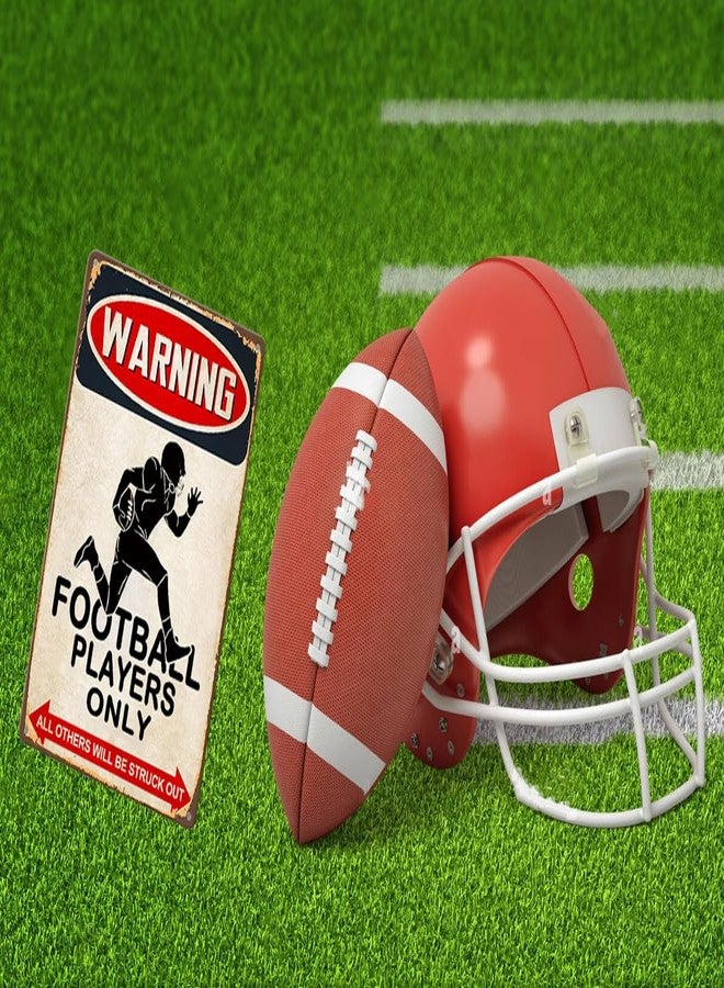Crazysign Boys Football Gifts Funny Football Players Only Tin Sign for Boys Room Man Cave Wall Decor 8 X 12 Inch (3014) - Image 5